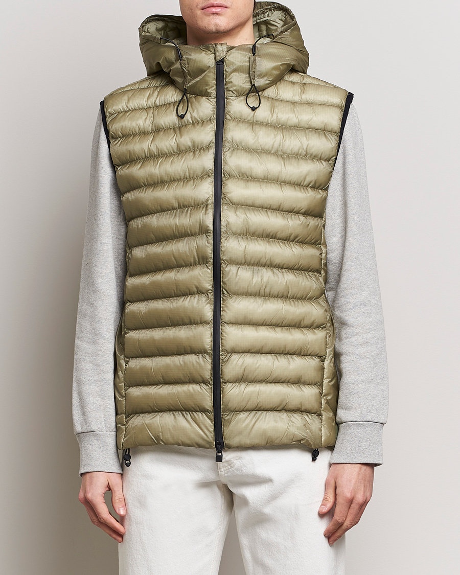 Herre | Vester | RAINS | Kaunas Hybrid Hooded Vest Earth