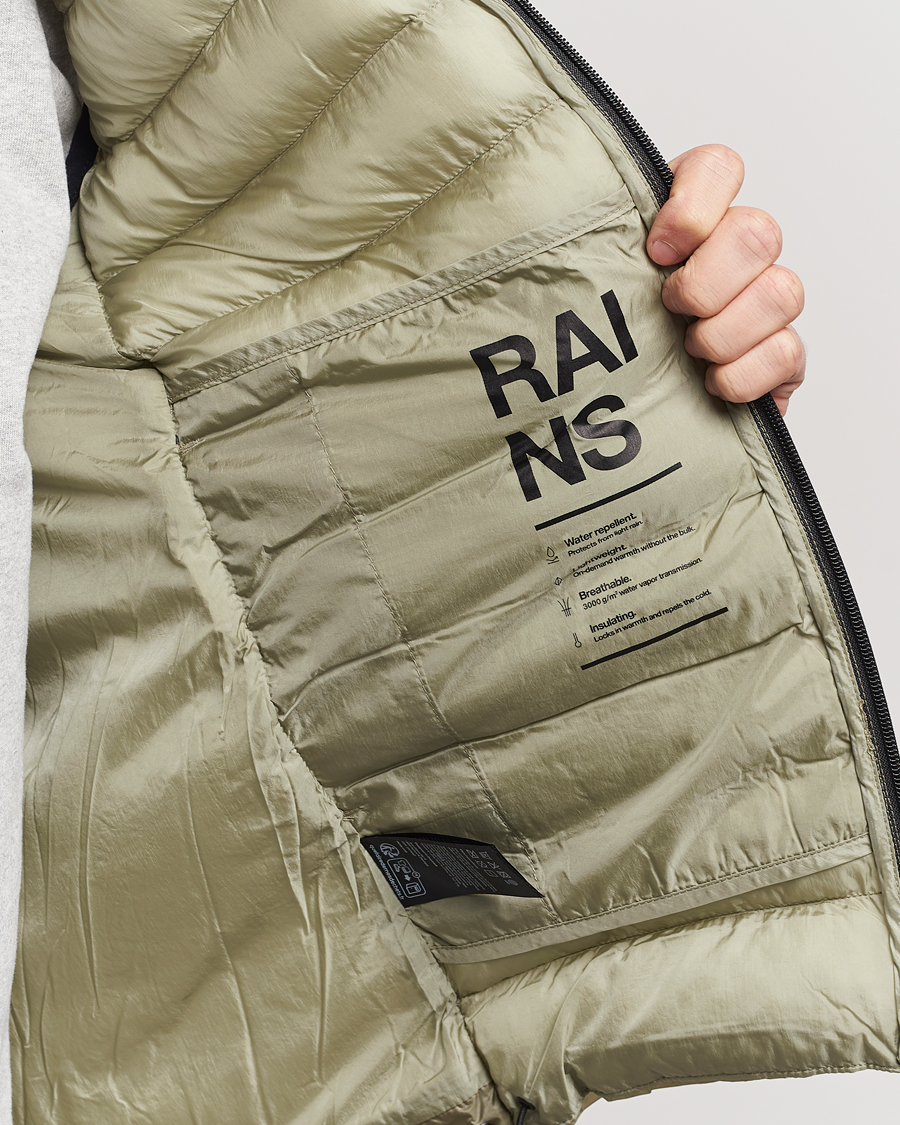 Herre | Jakker | RAINS | Kaunas Hybrid Hooded Vest Earth