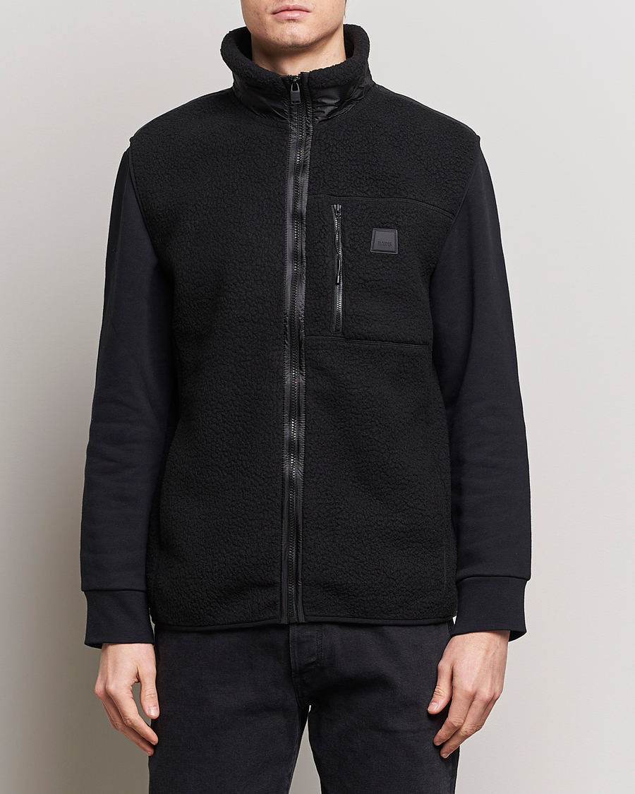 Herr | Västar & Slipovers | RAINS | Yermo Fleece Vest Black