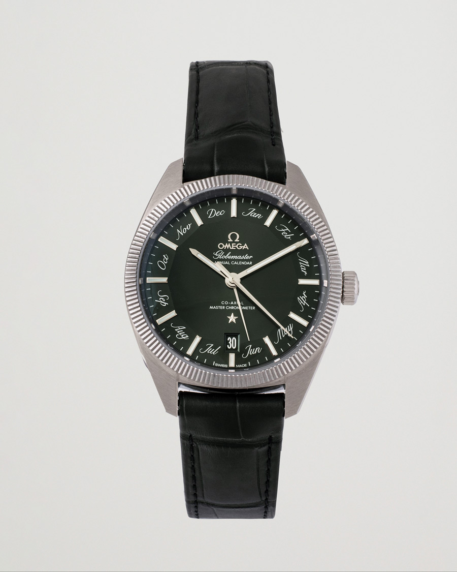 Herre | Omega Pre-Owned Constellation Globemaster Green Silver | Omega Pre-Owned | Constellation Globemaster Green Silver