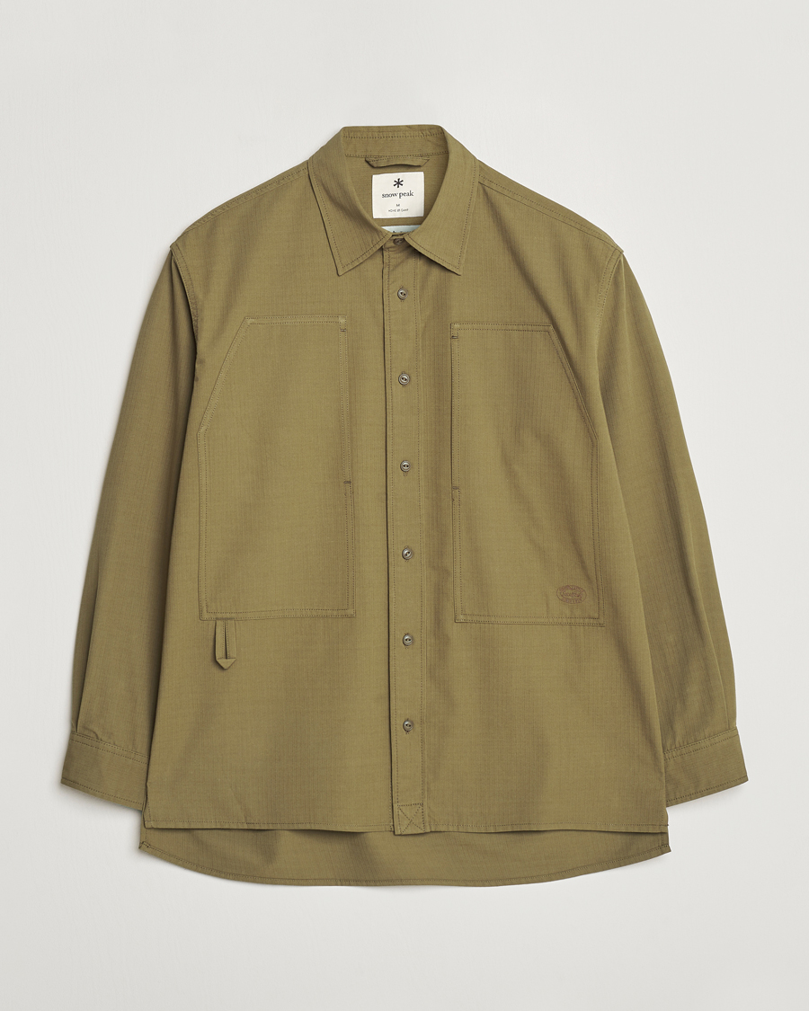 Herre | Skjorter | Snow Peak | Takibi Light Ripstop Overshirt Khaki