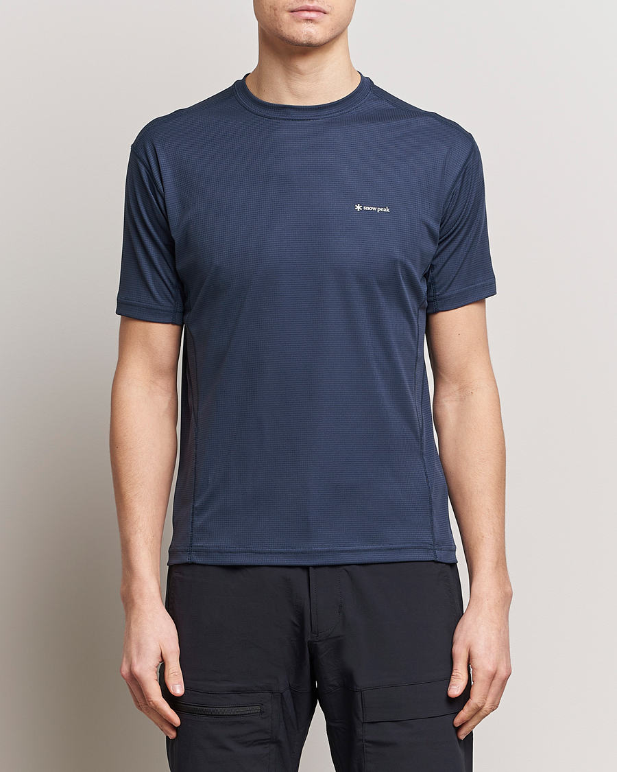 Herre | Japanese Department | Snow Peak | PE Power Dry T-Shirt Navy