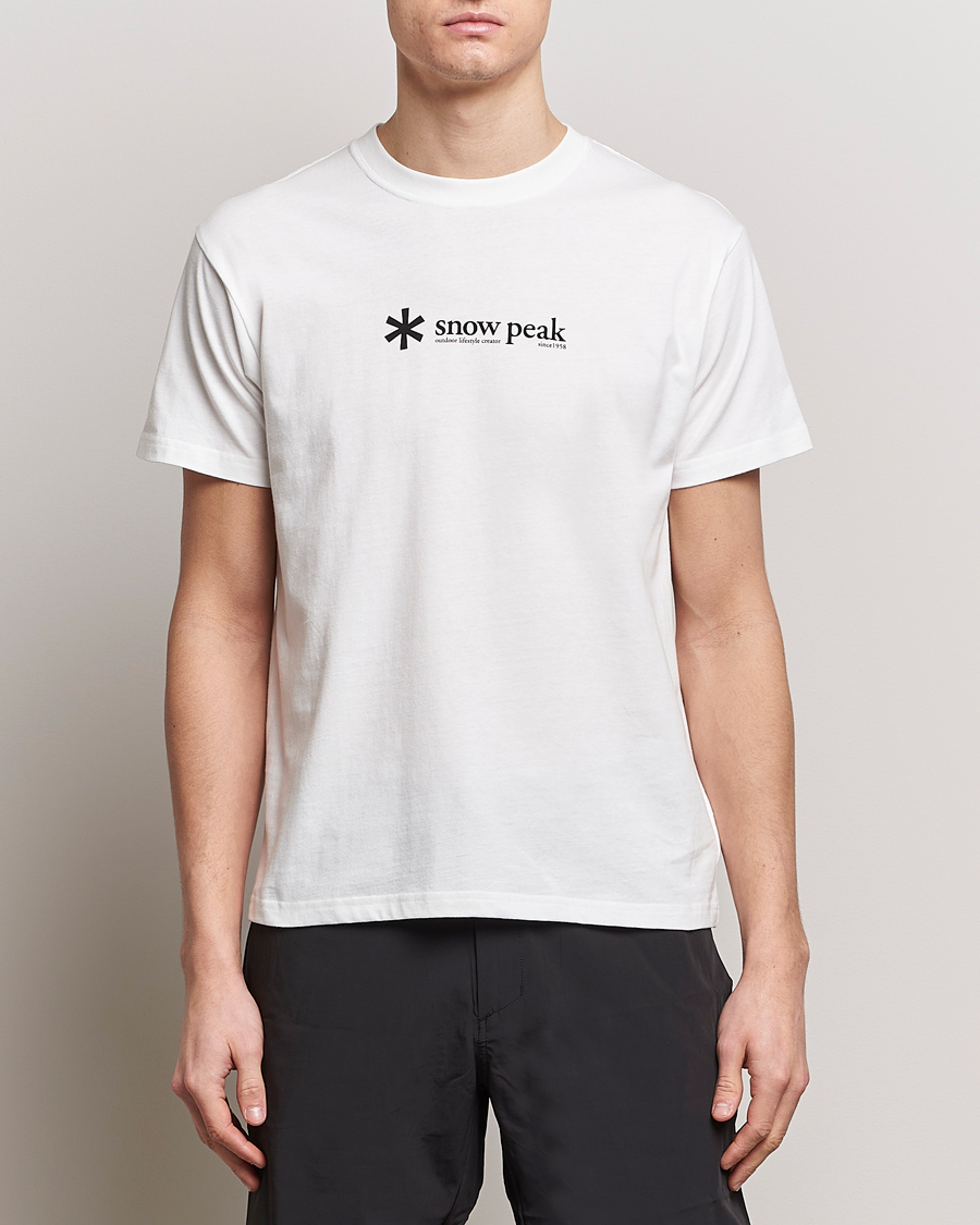 Herre | Japanese Department | Snow Peak | Soft Cotton Logo T-Shirt White