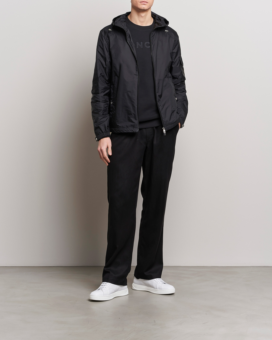 Herre | Jakker | Moncler | Etiache Hooded Bomber Jacket Black