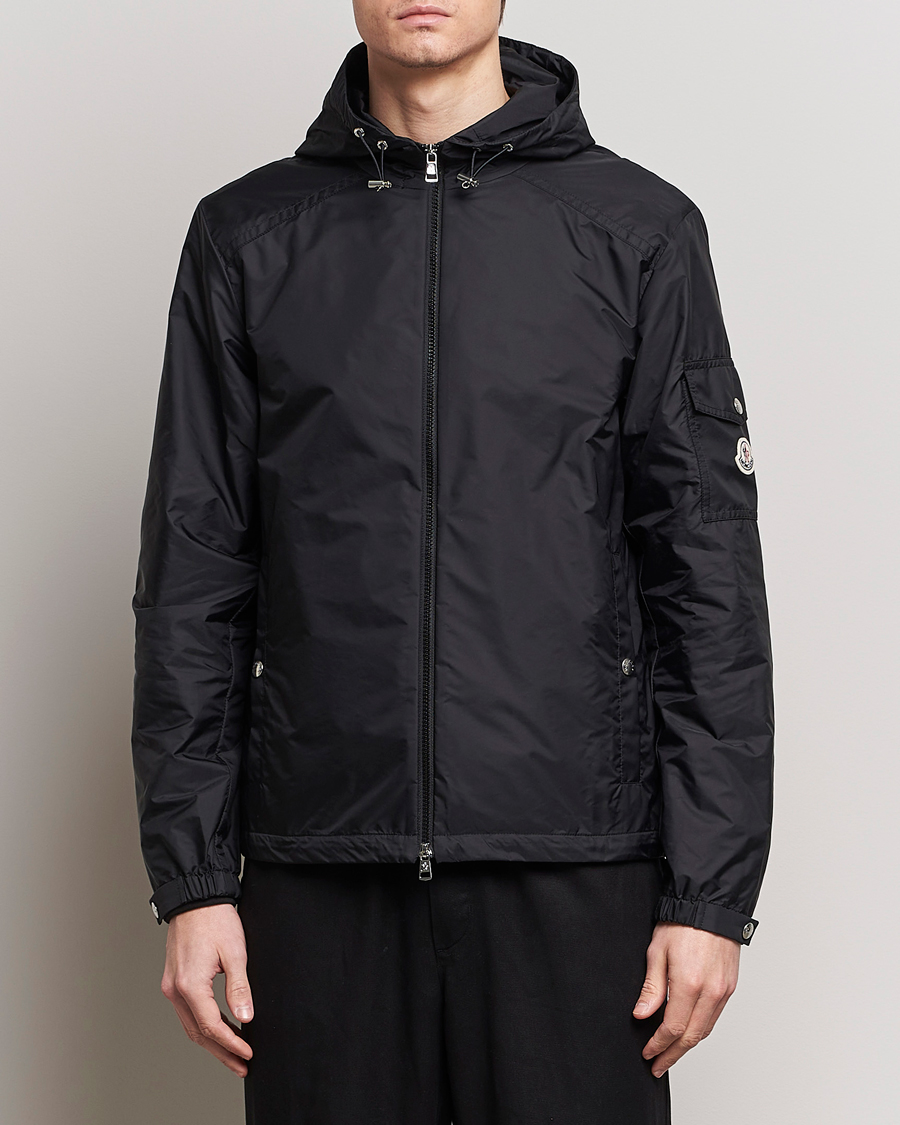 Herre | Luxury Brands | Moncler | Etiache Hooded Bomber Jacket Black