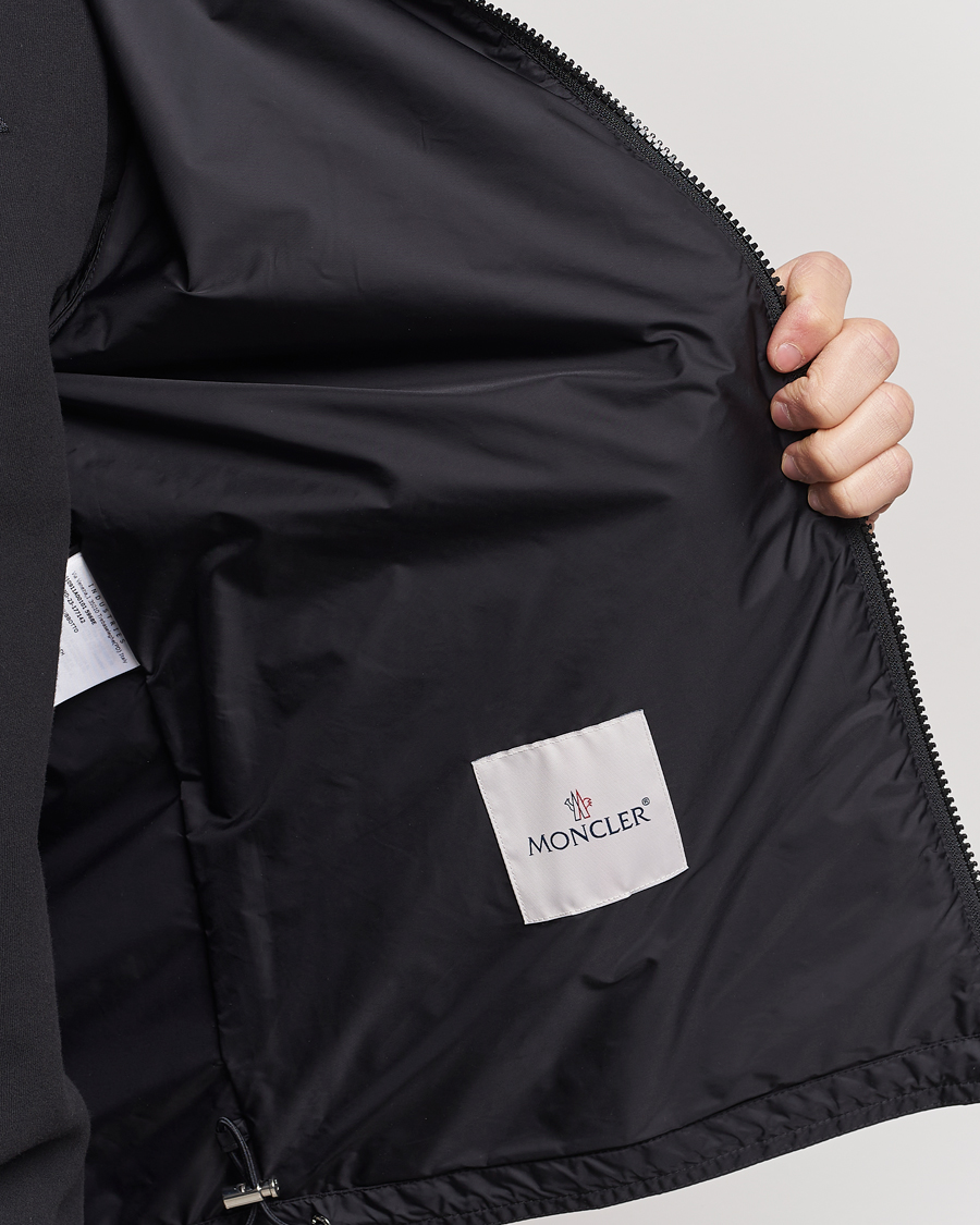 Herre | Jakker | Moncler | Etiache Hooded Bomber Jacket Black