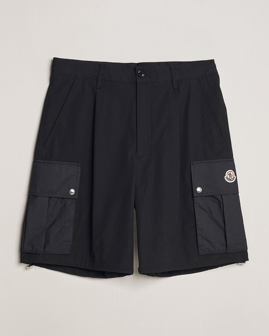 Herre | Shorts | Moncler | Cotton Cargo Shorts Black