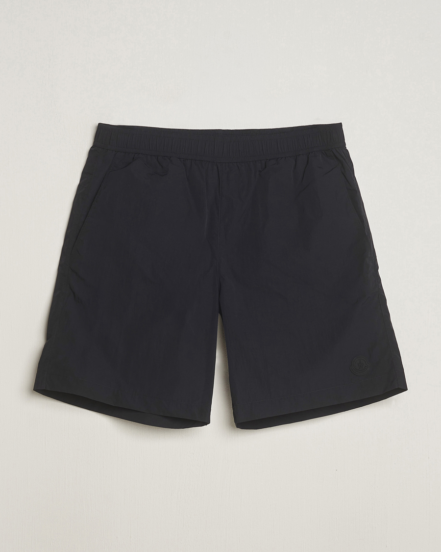 Herre | Badeshorts | Moncler | Lettering Logo Swim Shorts Black