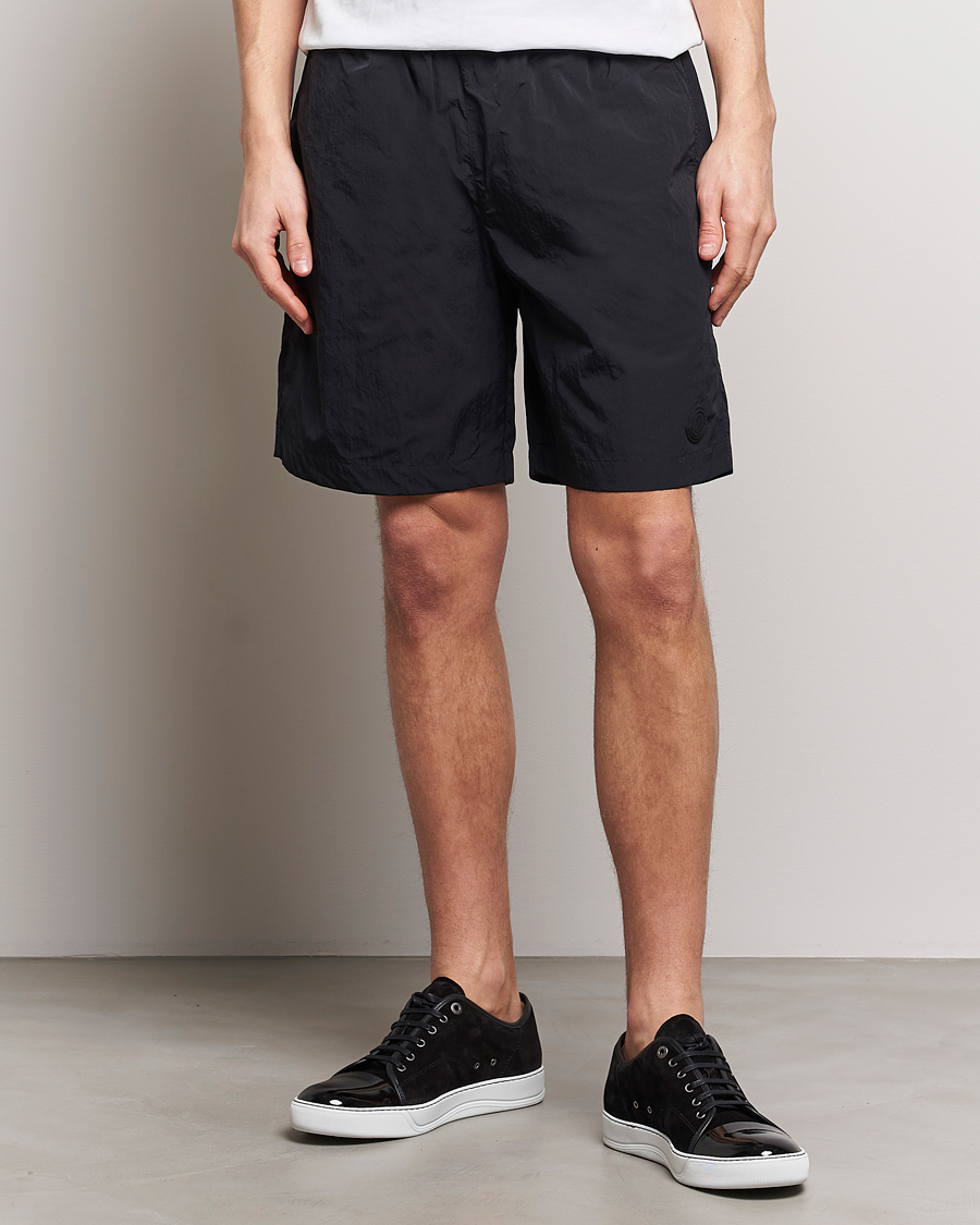 Herre | Badeshorts | Moncler | Lettering Logo Swim Shorts Black