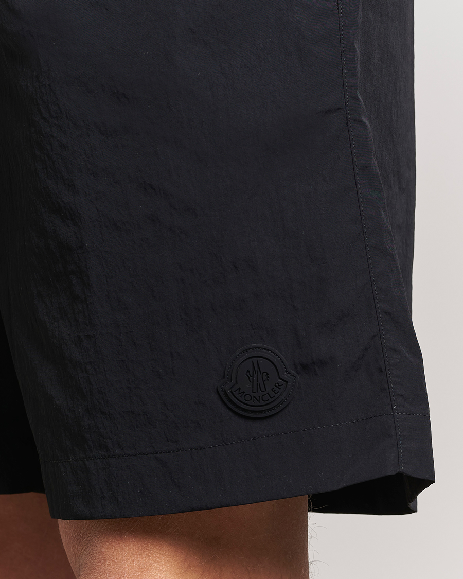 Herre | Badeshorts | Moncler | Lettering Logo Swim Shorts Black