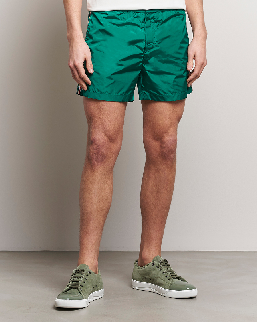 Herr | Luxury Brands | Moncler | Nylon Swim Shorts Emerald Green