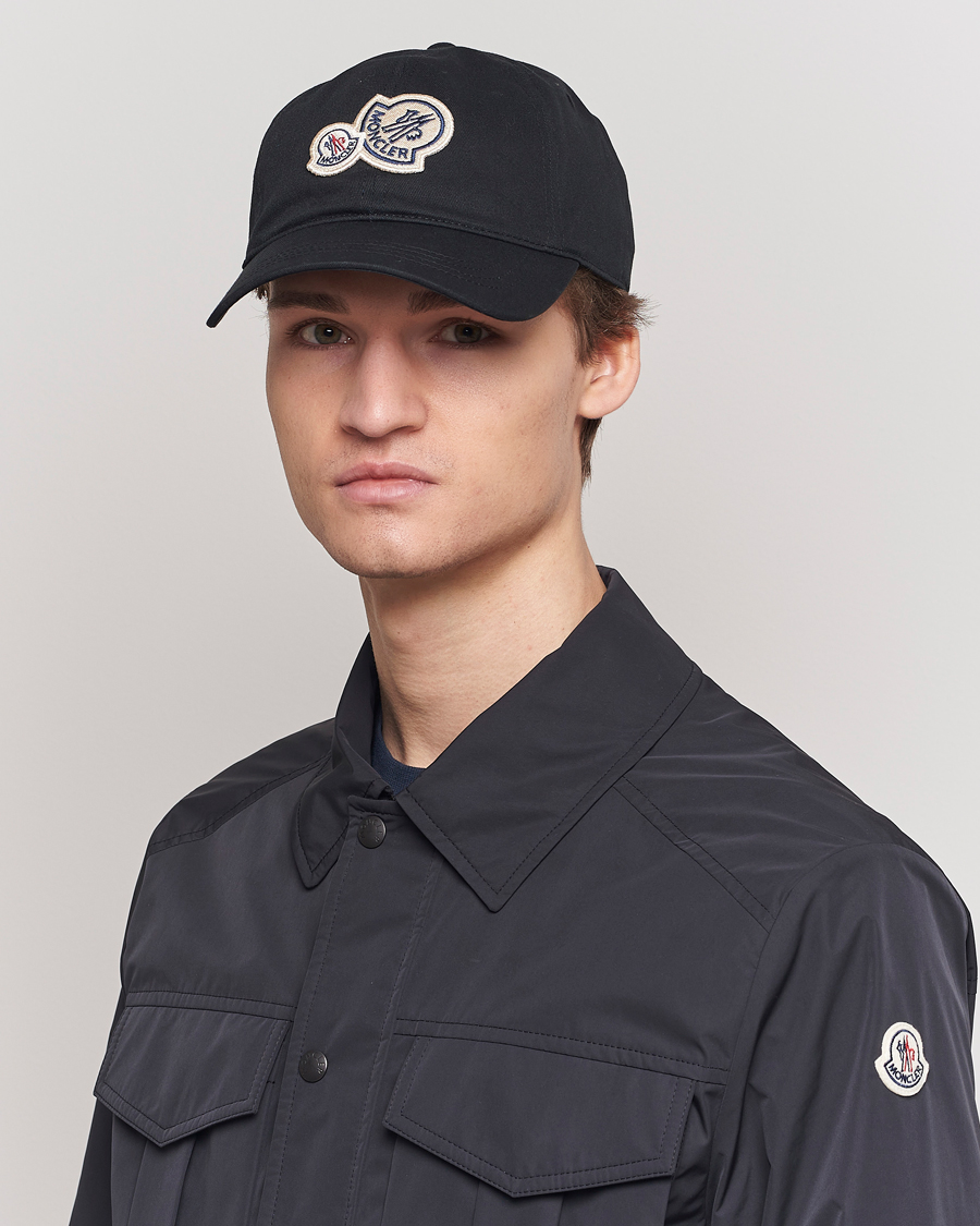 Herre | Caps | Moncler | Double Logo Baseball Cap Black