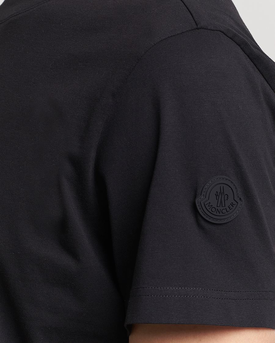 Herre | T-Shirts | Moncler | 3D Logo T-Shirt Black