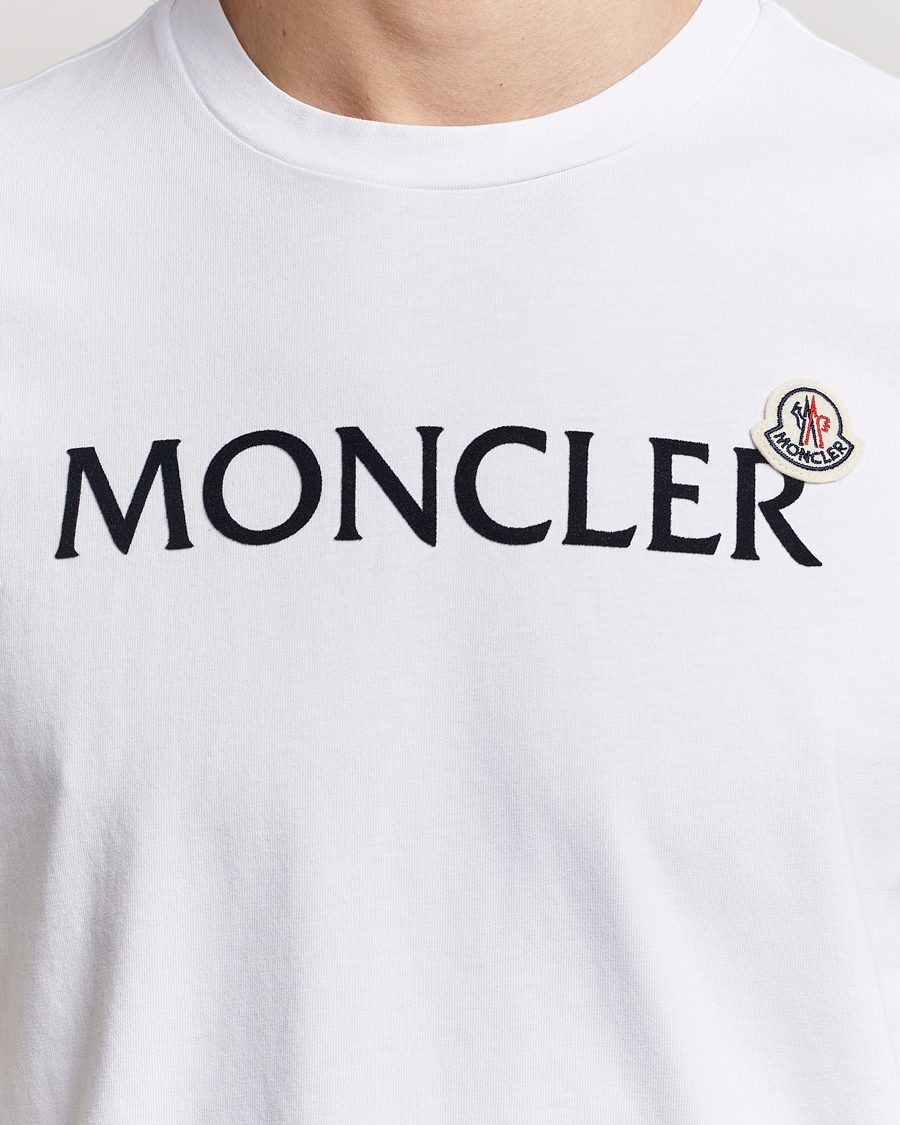 Herre | T-Shirts | Moncler | Lettering Logo T-Shirt White