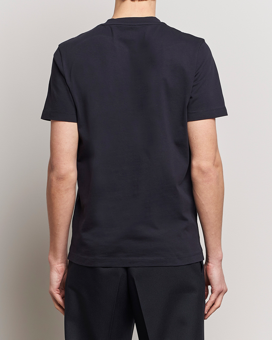 Herre | T-Shirts | Moncler | Lettering Logo T-Shirt Navy