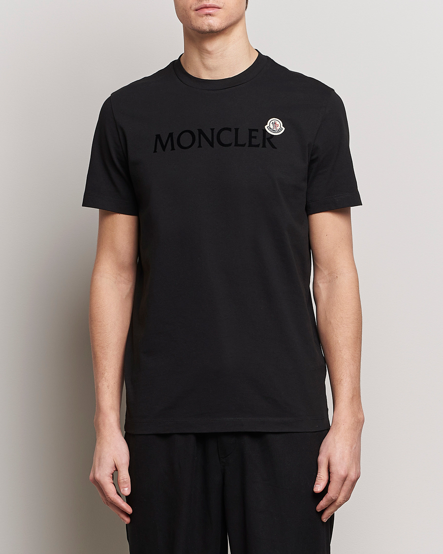 Herre | Moncler | Moncler | Lettering Logo T-Shirt Black