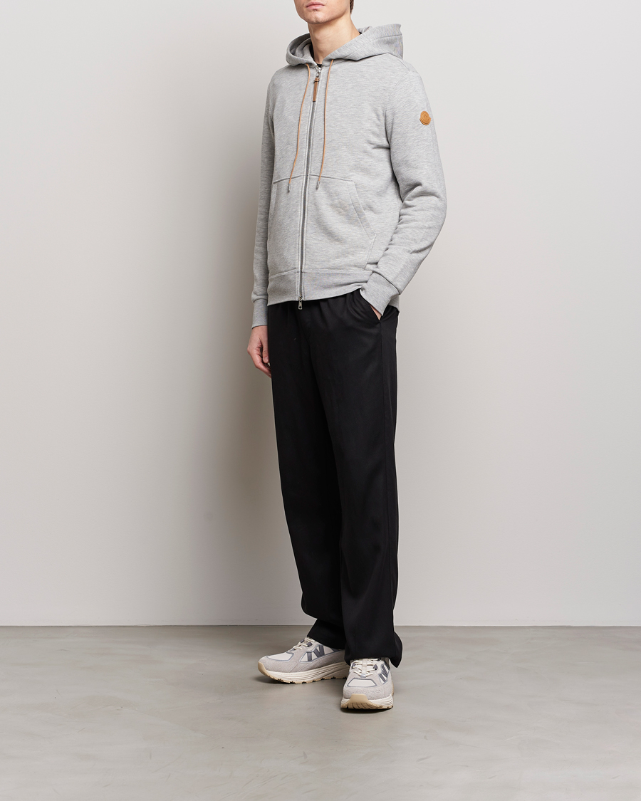 Herre | Gensere | Moncler | Full Zip Hoodie Light Grey