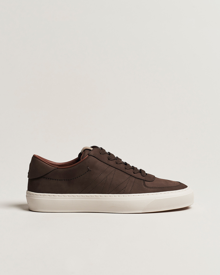 Herre | Moncler Monclub Low Sneakers Dark Brown | Moncler | Monclub Low Sneakers Dark Brown