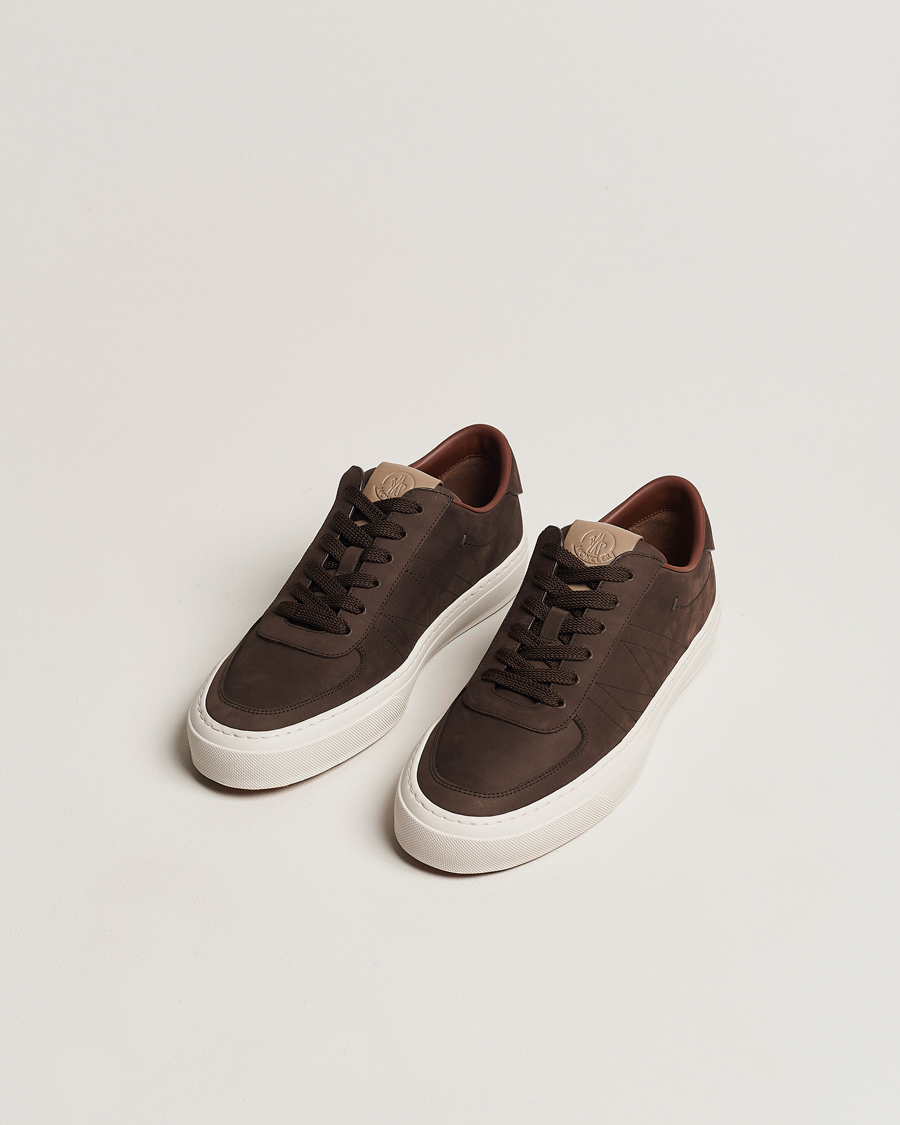 Herre | Moncler Monclub Low Sneakers Dark Brown | Moncler | Monclub Low Sneakers Dark Brown