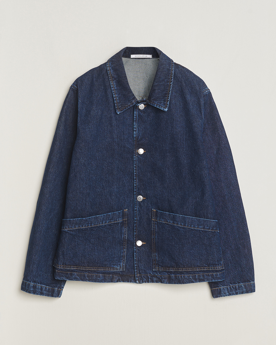 Herre | Jakker | Sunflower | Denim Worker Jacket Rinse Blue