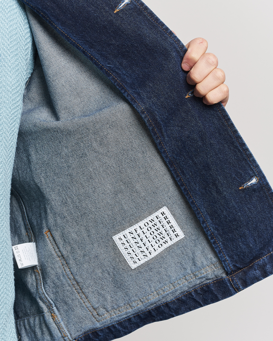 Herre | Jakker | Sunflower | Denim Worker Jacket Rinse Blue