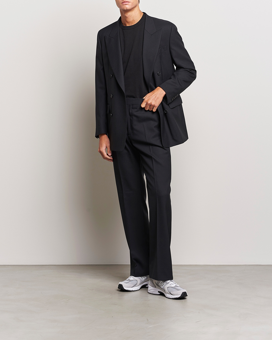 Herre | Bukser | Sunflower | Straight Wool Trousers Black