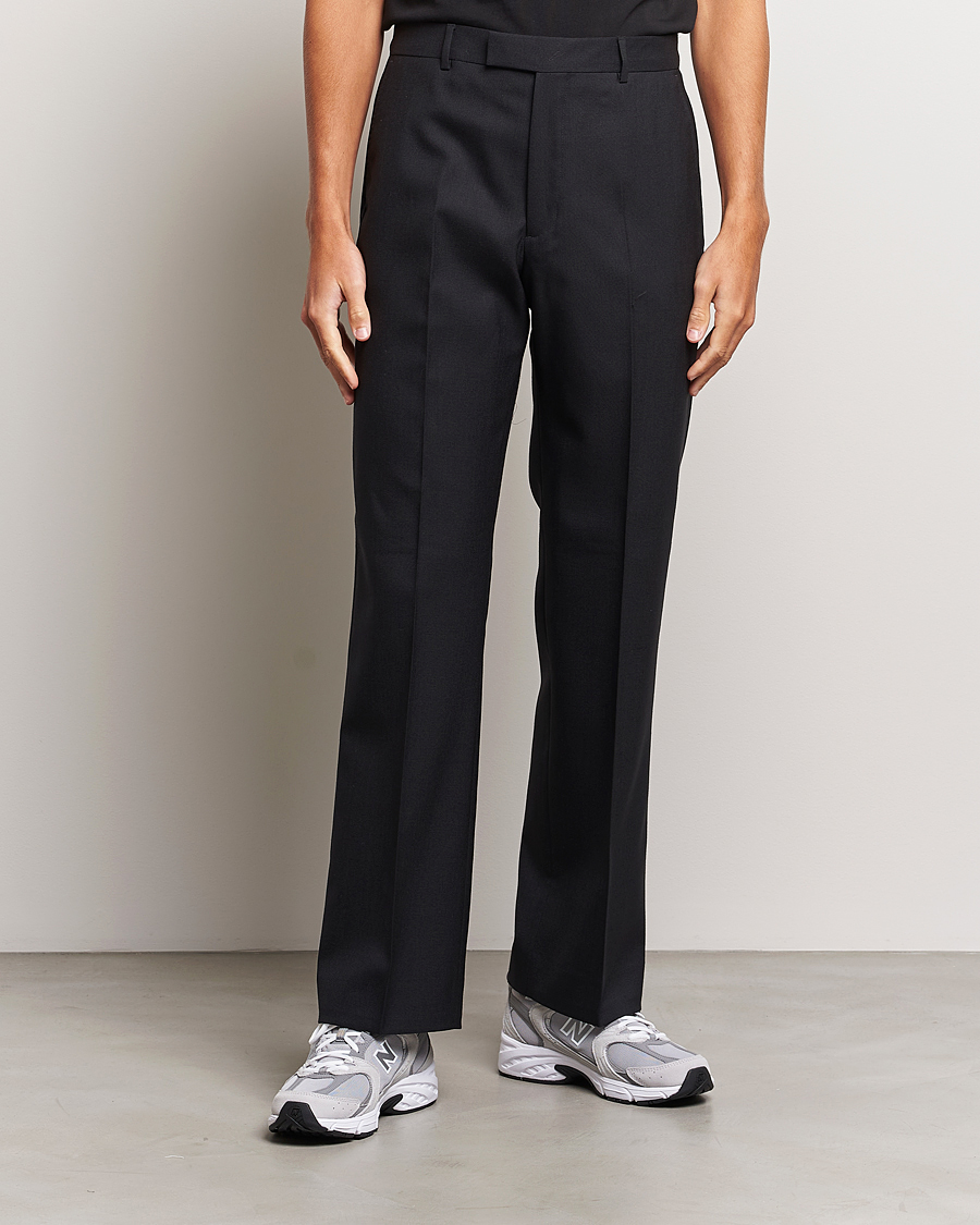 Herre | Bukser | Sunflower | Straight Wool Trousers Black