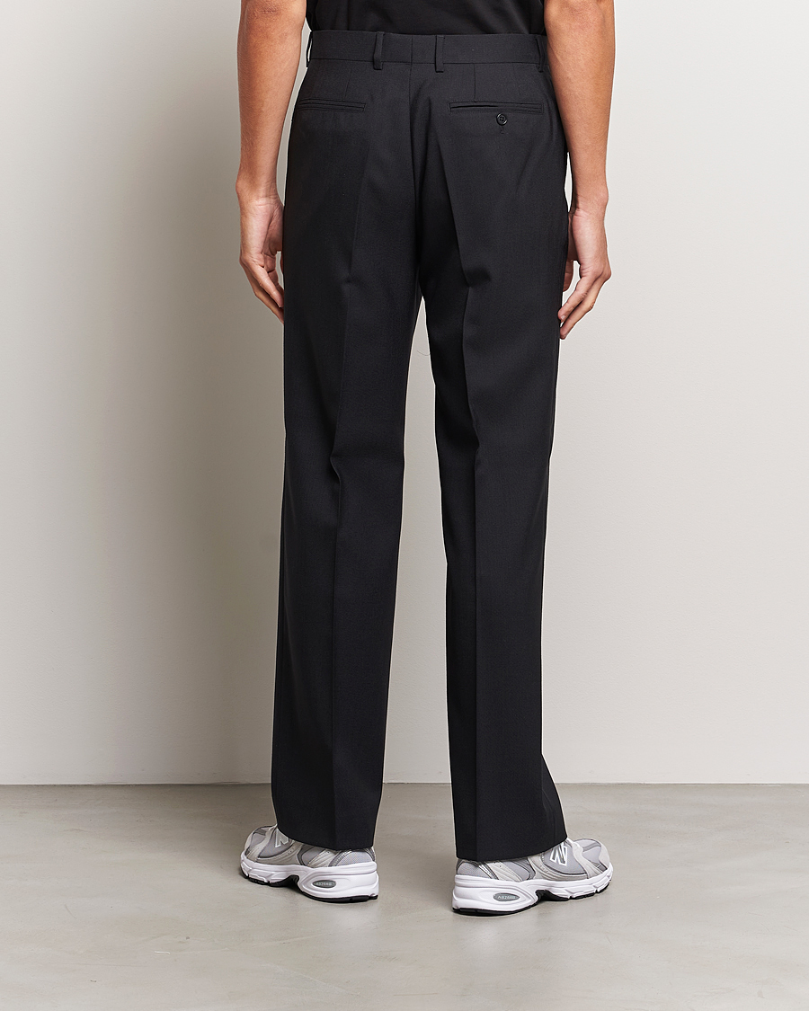 Herre | Bukser | Sunflower | Straight Wool Trousers Black