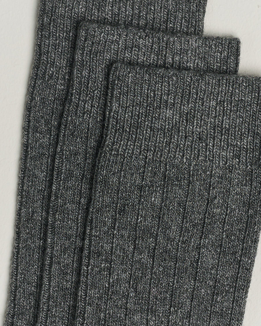 Herre | Avdelinger | Amanda Christensen | 3-Pack Supreme Wool/Cashmere Sock Grey Melange