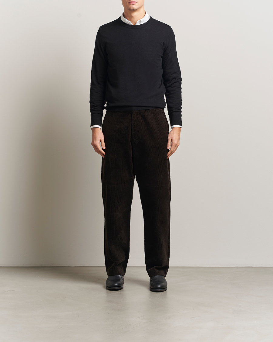 Herre | Gensere | Filippa K | Merino Round Neck Sweater Black