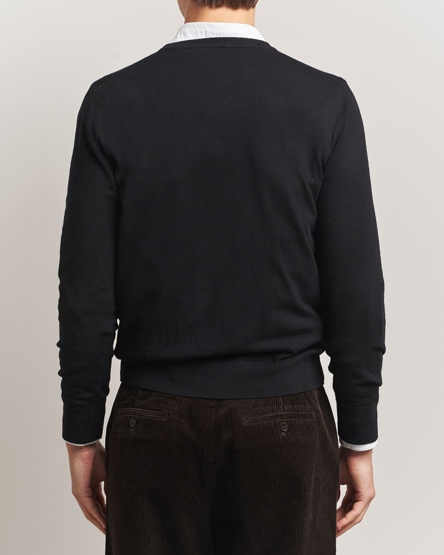 Herre | Gensere | Filippa K | Merino Round Neck Sweater Black