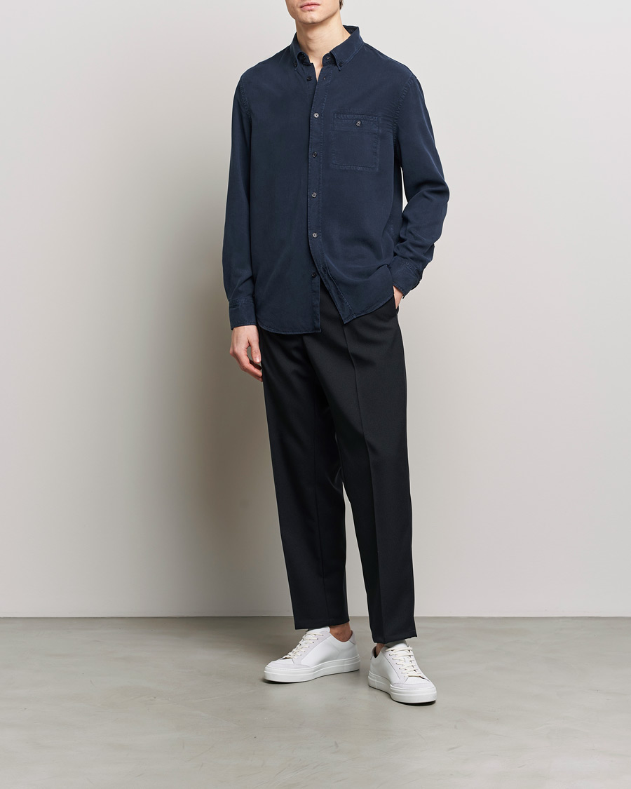 Herre | Skjorter | Filippa K | Zachary Lyocell Shirt Navy