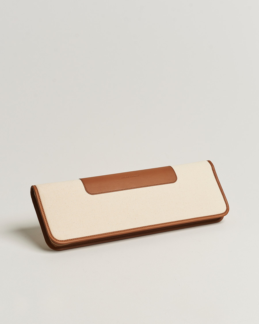 Herre | Ralph Lauren Home Garrett Leather Tie Case Brown | Ralph Lauren Home | Garrett Leather Tie Case Brown