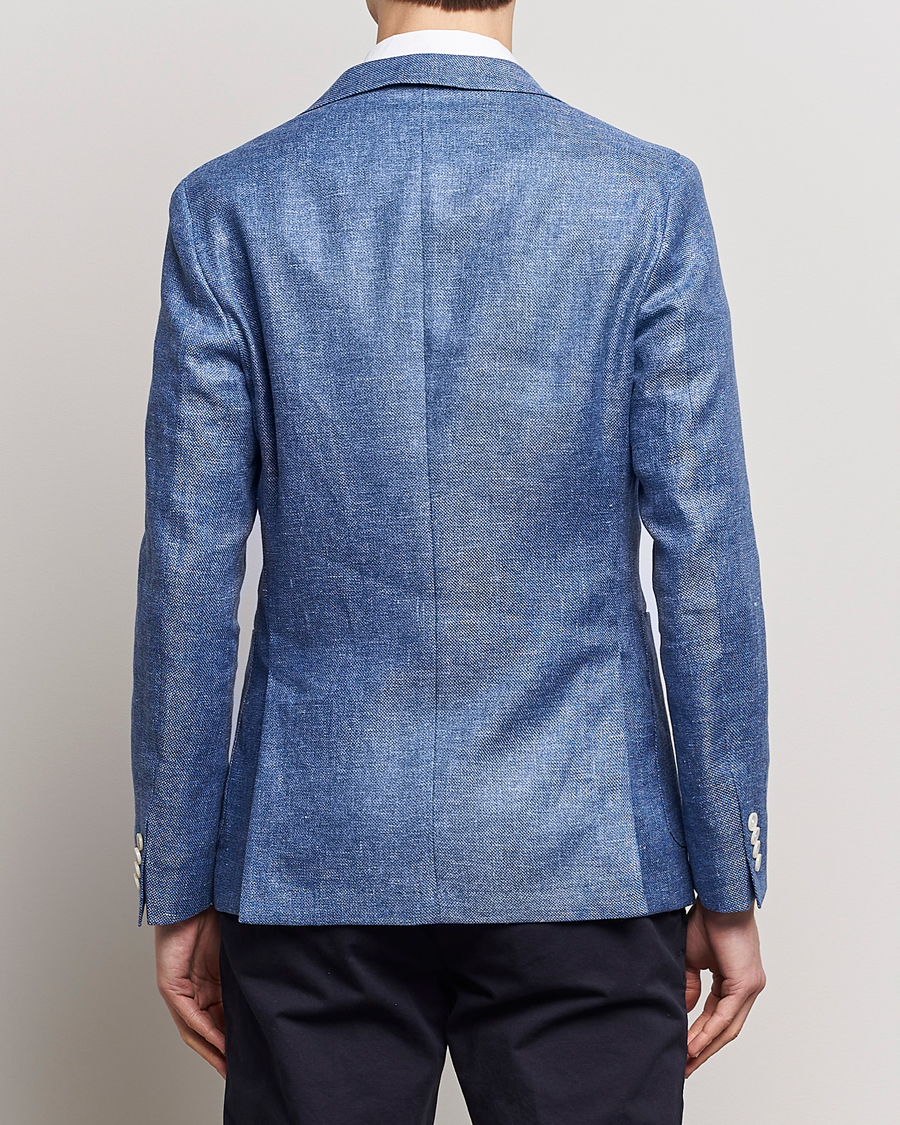 Herre | Dressjakker | BOSS BLACK | Hanry Linen Blazer Medium Blue