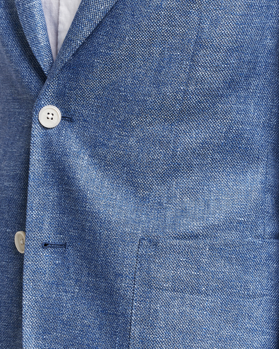 Herre | Dressjakker | BOSS BLACK | Hanry Linen Blazer Medium Blue