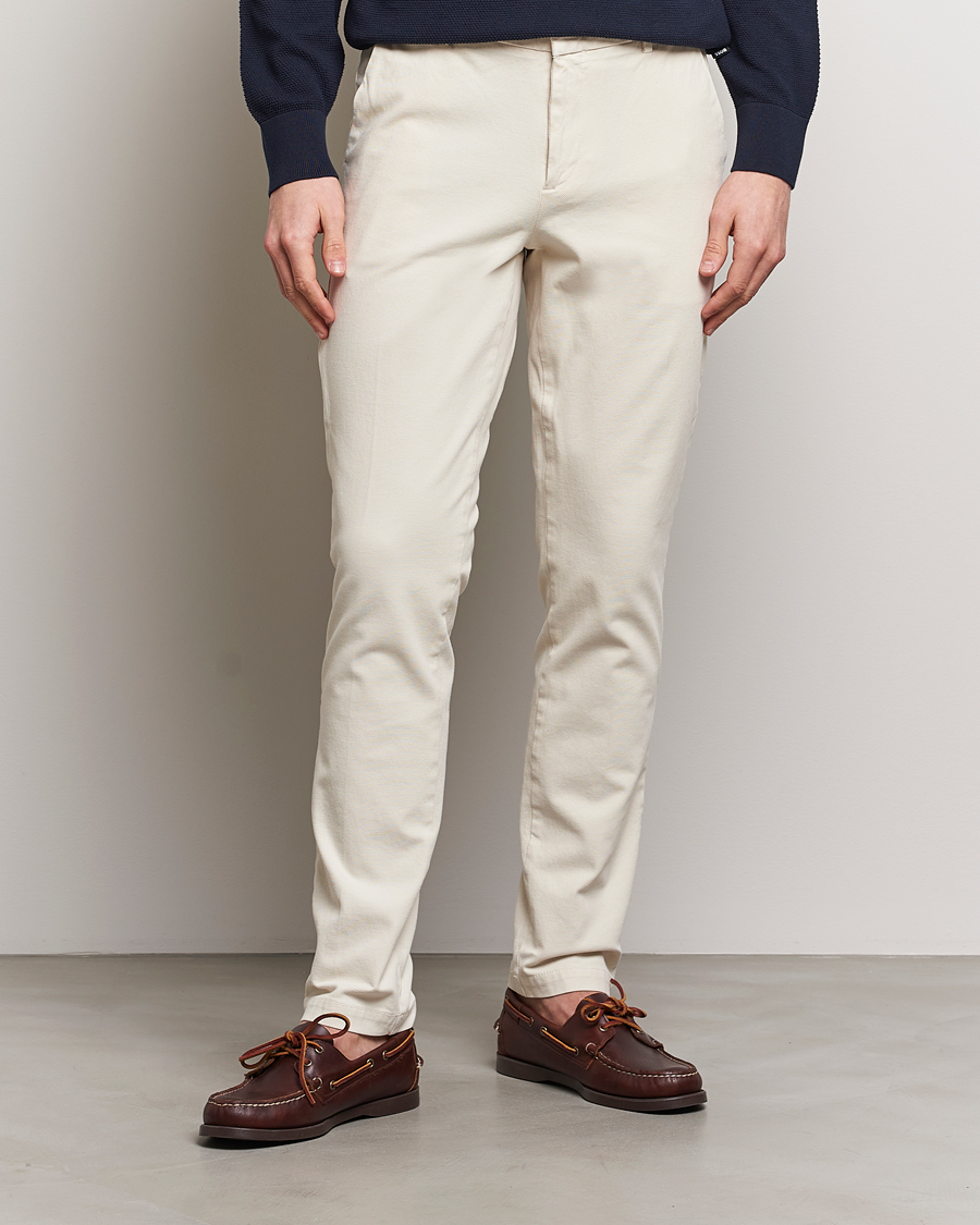 Herre | Bukser | BOSS BLACK | Kaito1 Cotton Chinos Open White