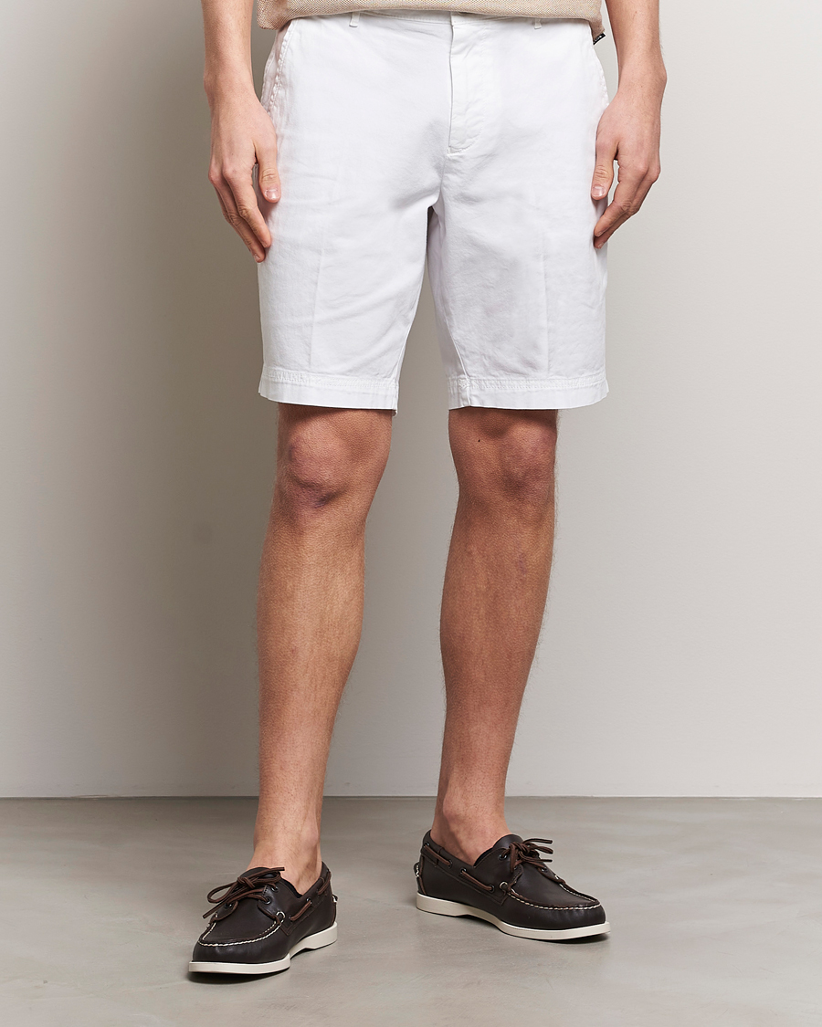 Herre | Sommer | BOSS BLACK | Slice Cotton Shorts White