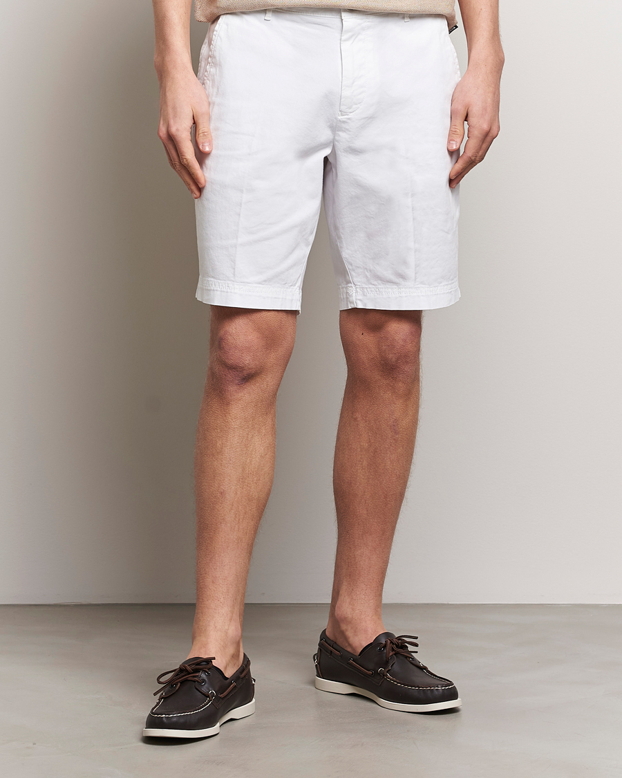 Herre | Chinosshorts | BOSS BLACK | Slice Cotton Shorts White