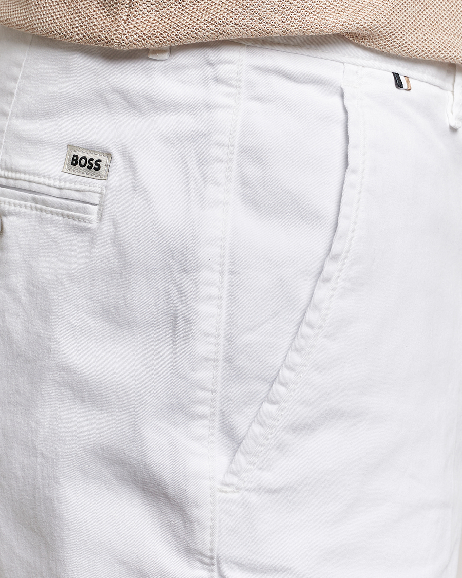 Herre | Shorts | BOSS BLACK | Slice Cotton Shorts White
