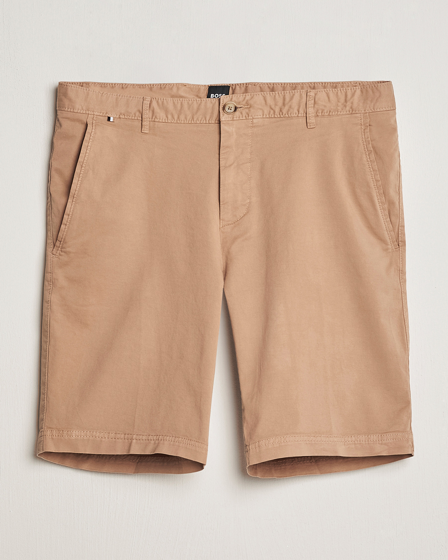 Herre | Shorts | BOSS BLACK | Slice Cotton Shorts Medium Beige