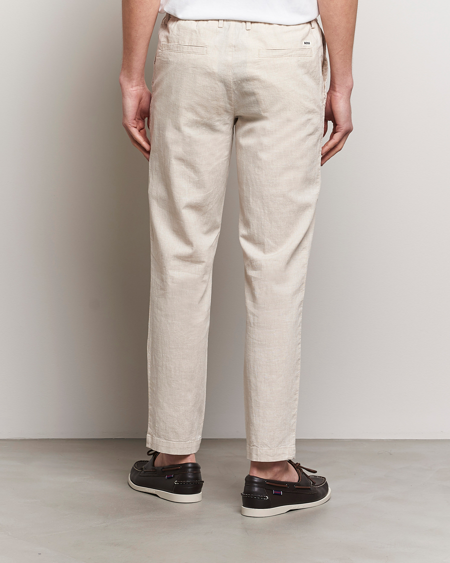 Herre | Bukser | BOSS BLACK | Kane Drawstring Pants Light Beige