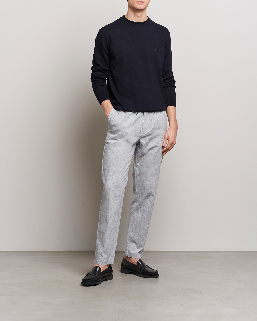 Herre | Bukser | BOSS BLACK | Kane Drawstring Pants Light Blue