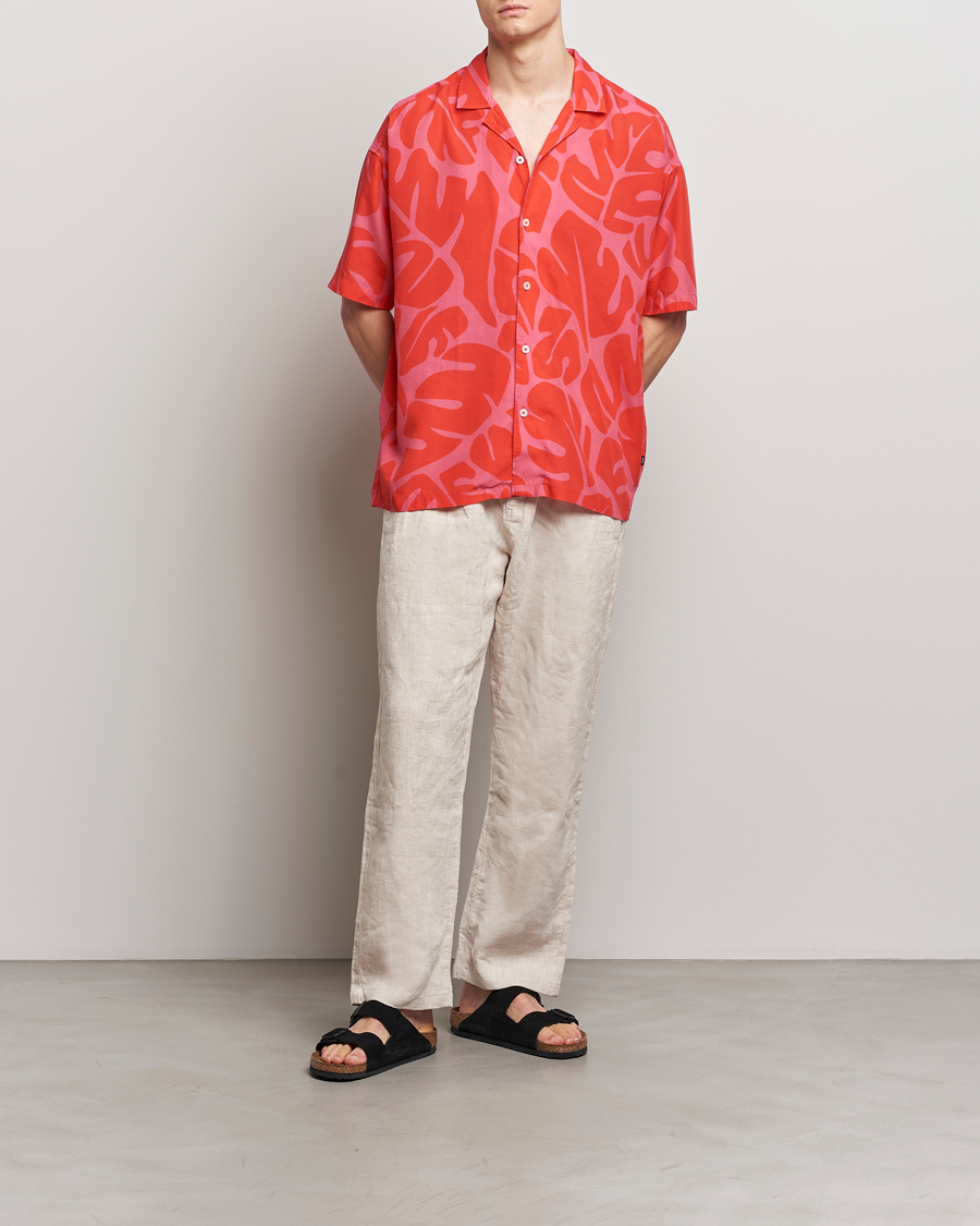 Herre | Skjorter | BOSS BLACK | Drew Short Sleeve Shirt Bright Red
