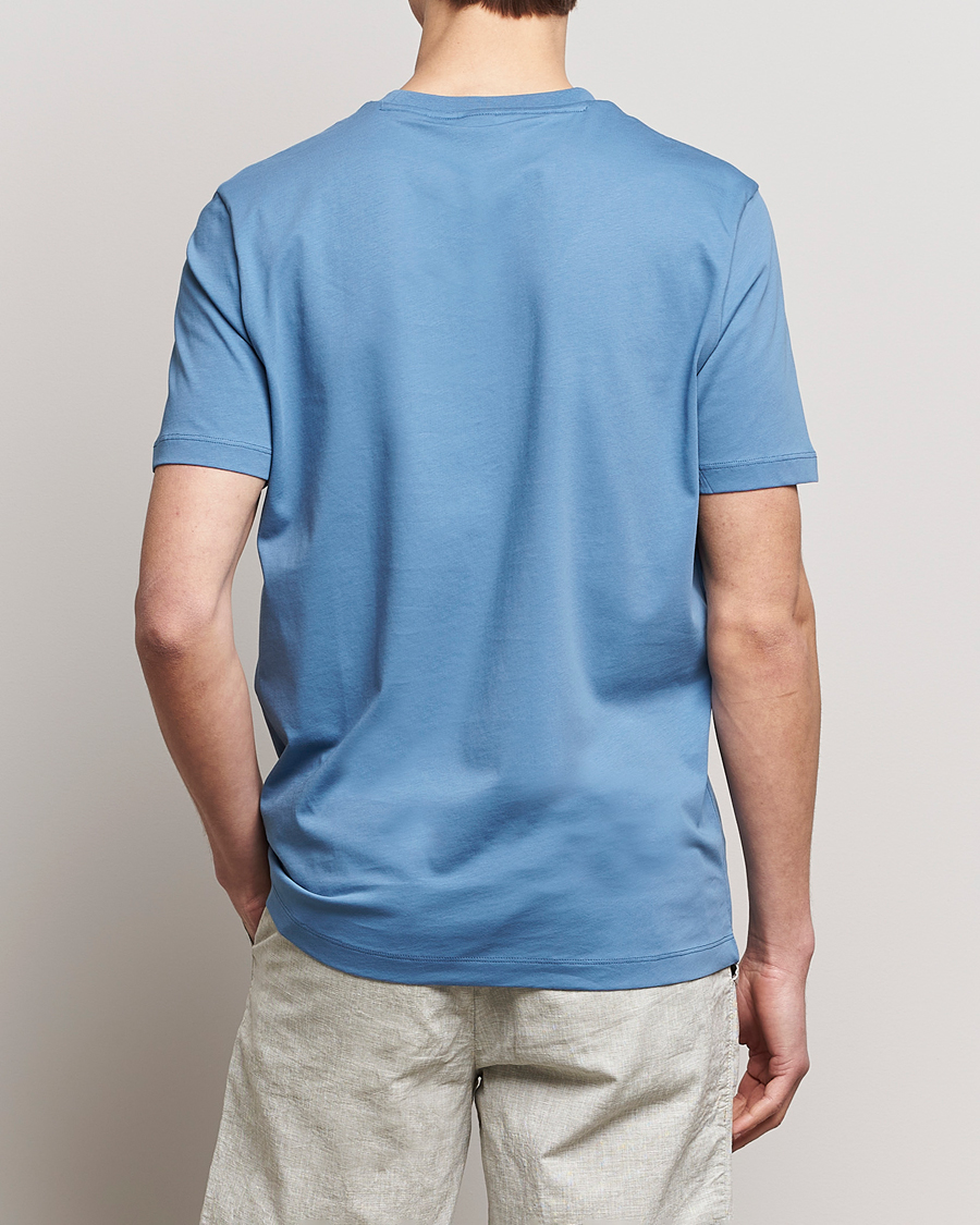 Herre | T-Shirts | BOSS BLACK | Thompson Crew Neck T-Shirt Light Blue