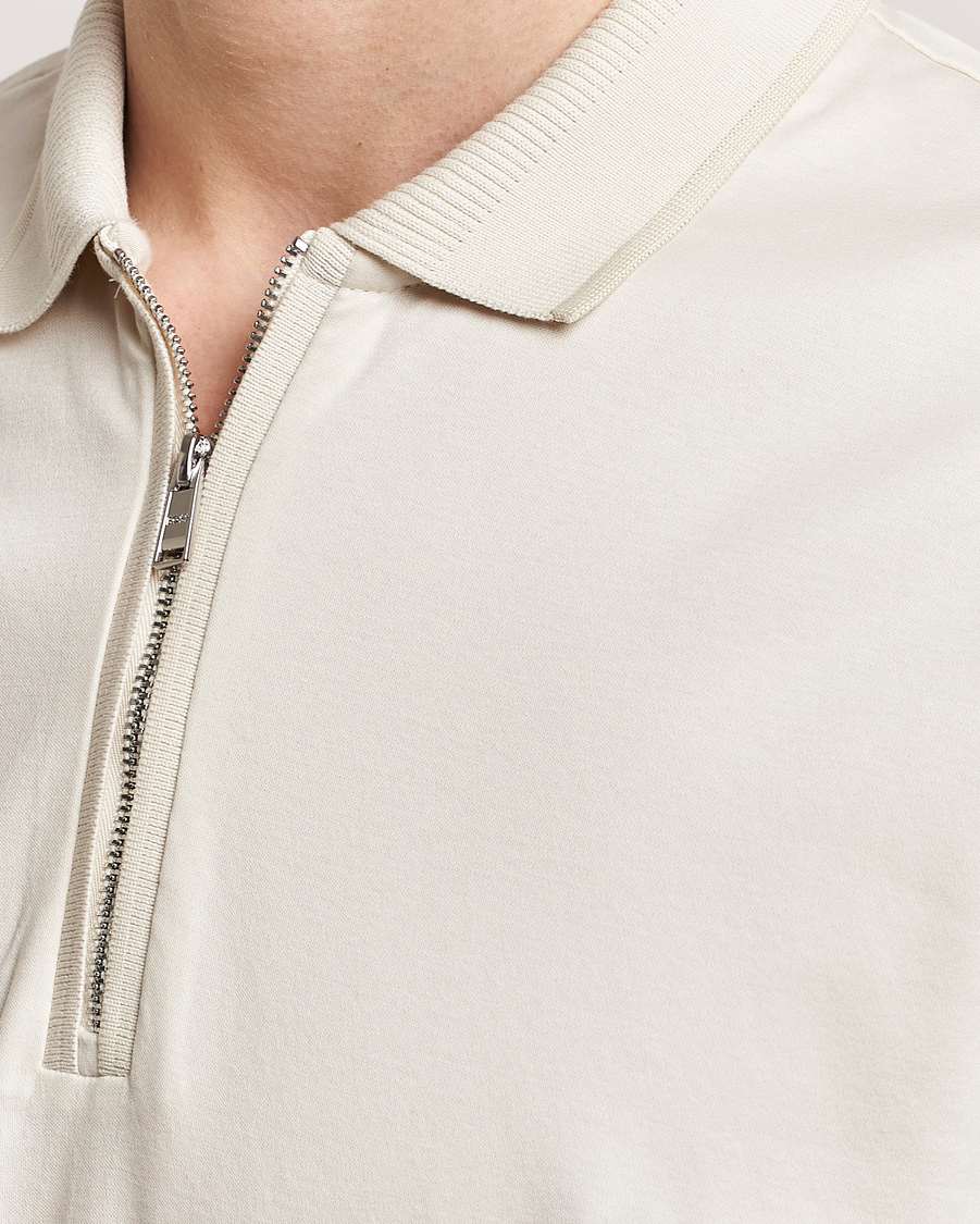Herre | Pikéer | BOSS BLACK | Polston Half Zip Polo Open White