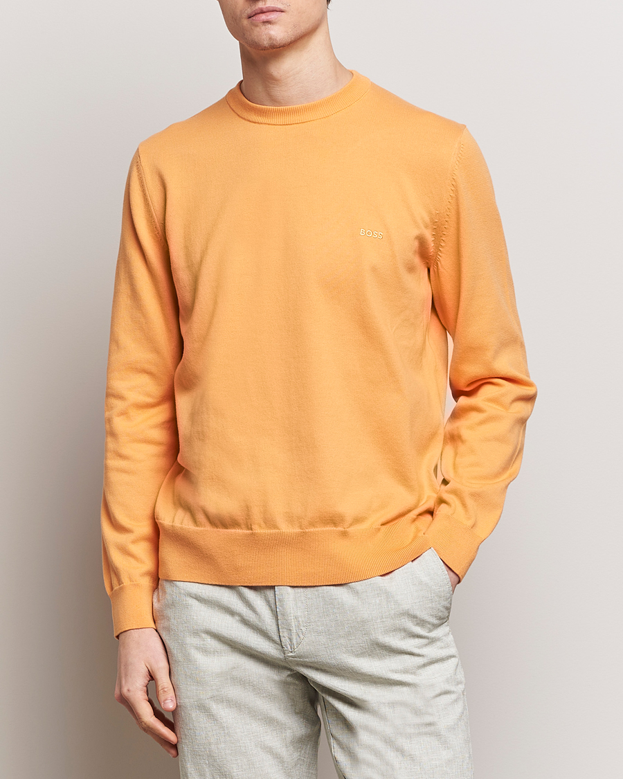 Herre | Pullovers rund hals | BOSS BLACK | Pacas Crew Neck Pullover Medium Orange