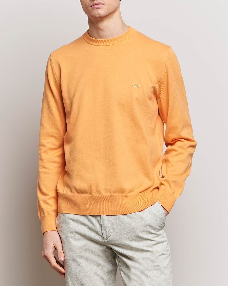 Herre | 20% salg | BOSS BLACK | Pacas Crew Neck Pullover Medium Orange