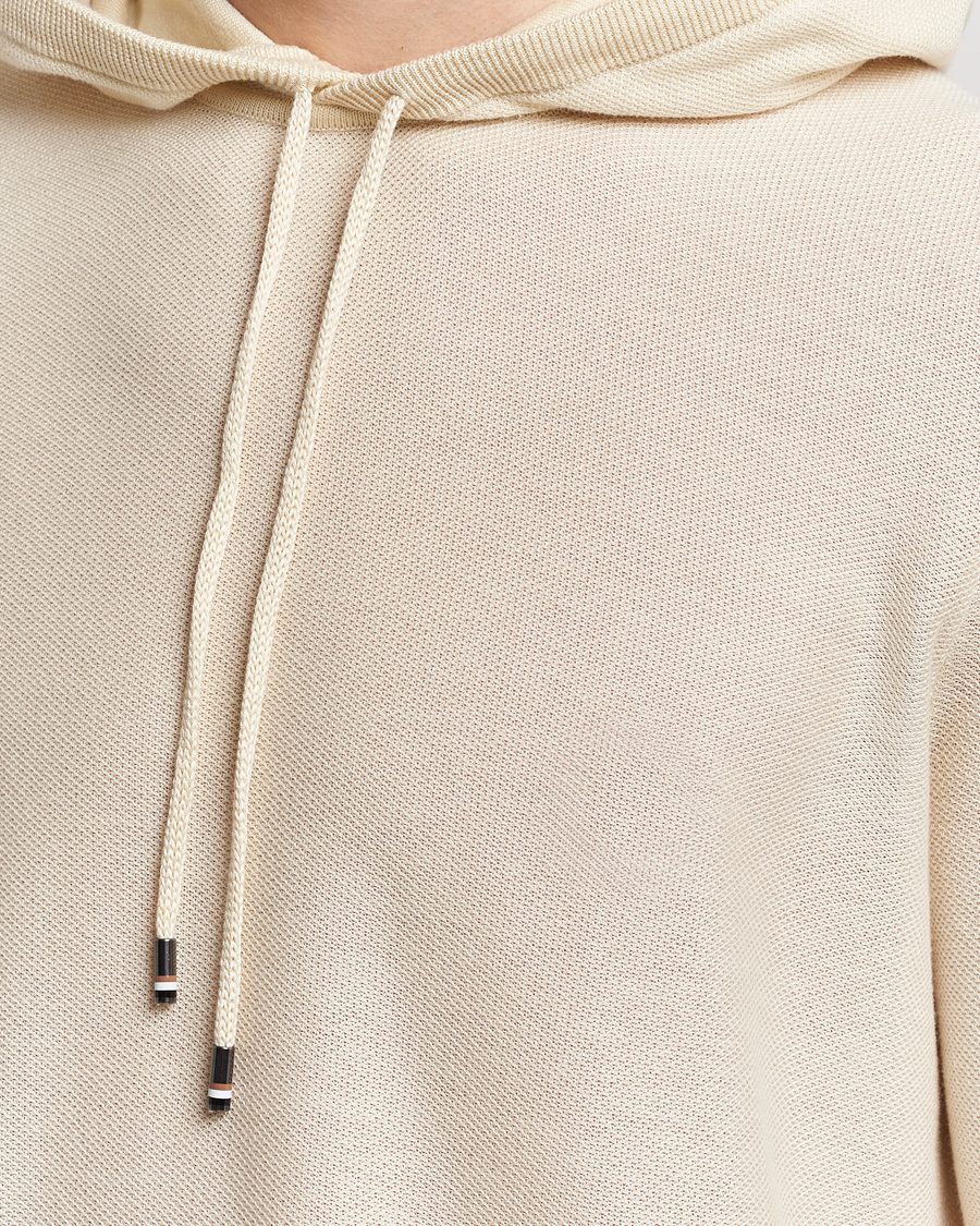Herre | Gensere | BOSS BLACK | Trapani Hoodie Open White