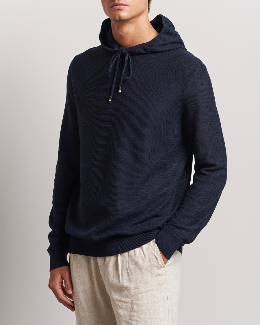 Herre | Gensere | BOSS BLACK | Trapani Hoodie Dark Blue