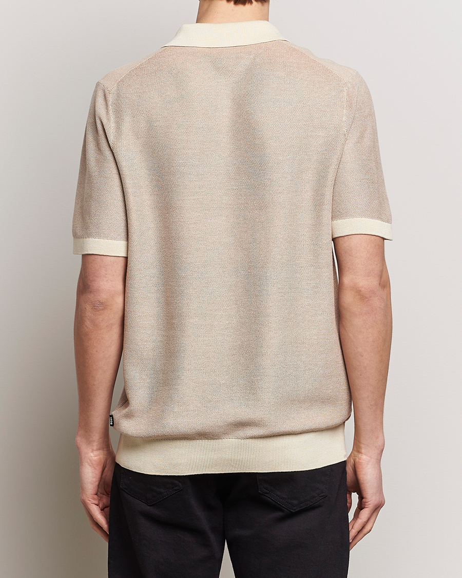 Herre | Pikéer | BOSS BLACK | Tempio Open Collar Polo Open Beige